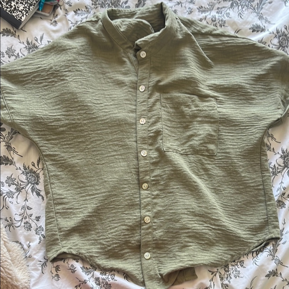 Olive Green Men's Shirt